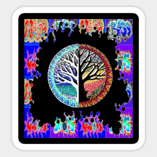 Tree Abstract Graffiti Sticker